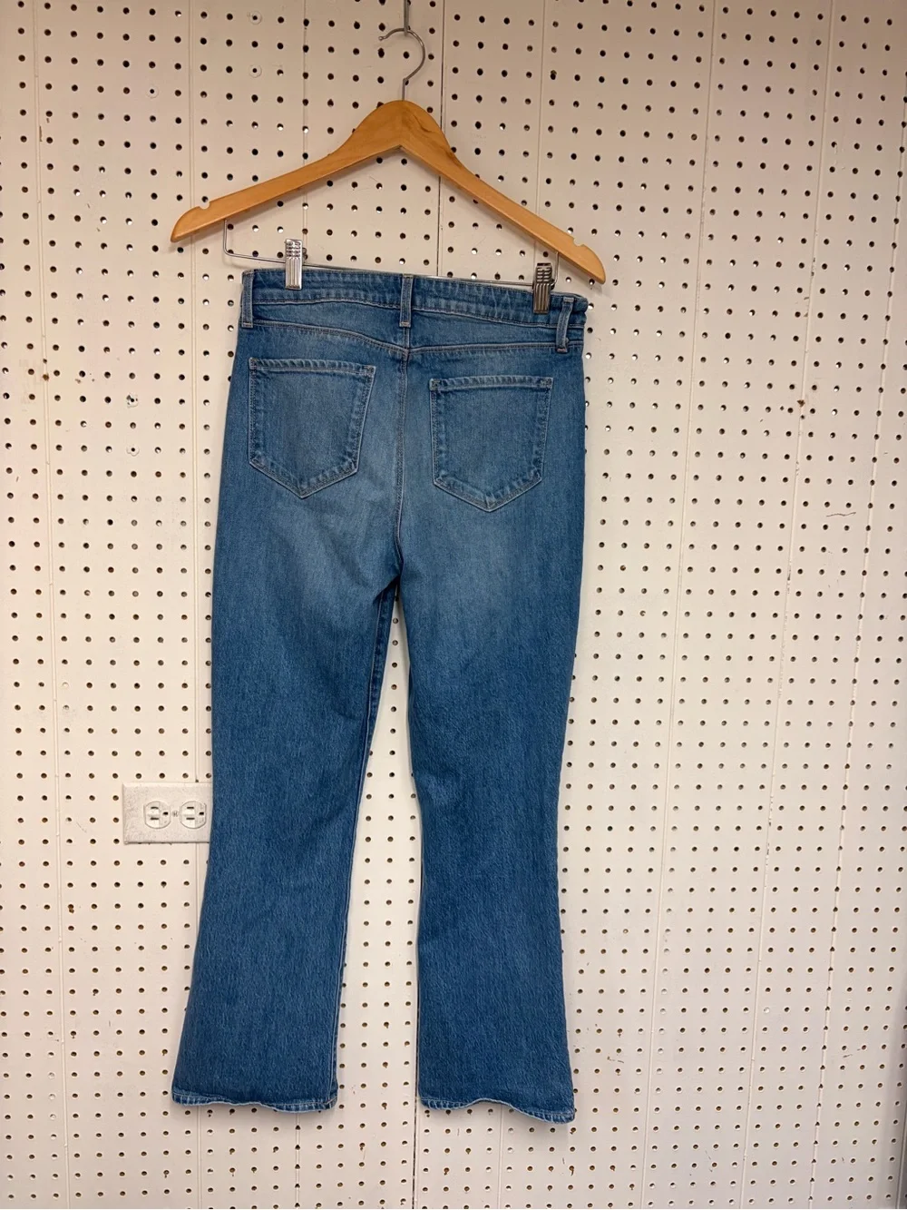 L'AGENCE Mediun Wash  Blue Straight-Leg Jeans
